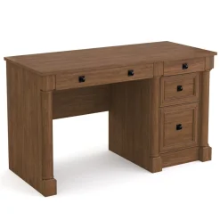 Schreibtisch Holz Vintage VINCENT mit Schubladen 135 x 60 x 76 cm