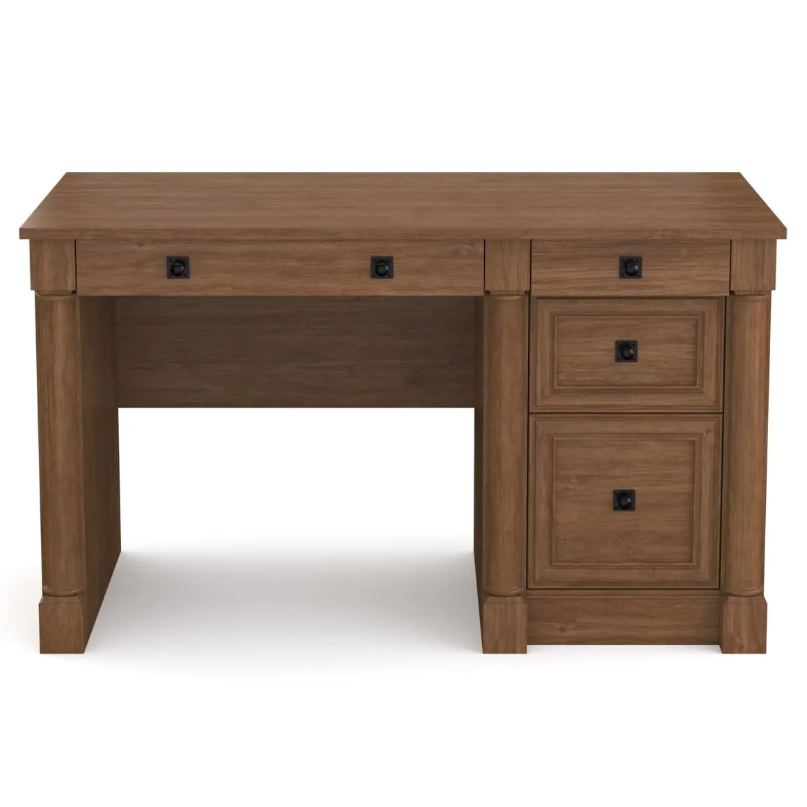 Schreibtisch Holz Vintage VINCENT mit Schubladen 135 x 60 x 76 cm
