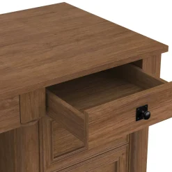 Schreibtisch Holz Vintage VINCENT mit Schubladen 135 x 60 x 76 cm