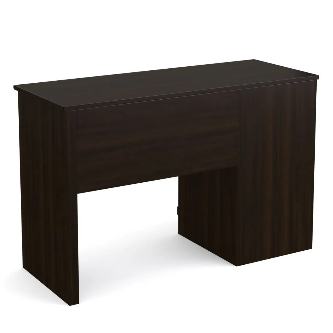 Schreibtisch Holz WALTER mit Stauraum 118 x 47 x 77 cm dunkelbraun