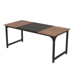 Schreibtisch KARL 180 x 80 x 75 cm braun/schwarz