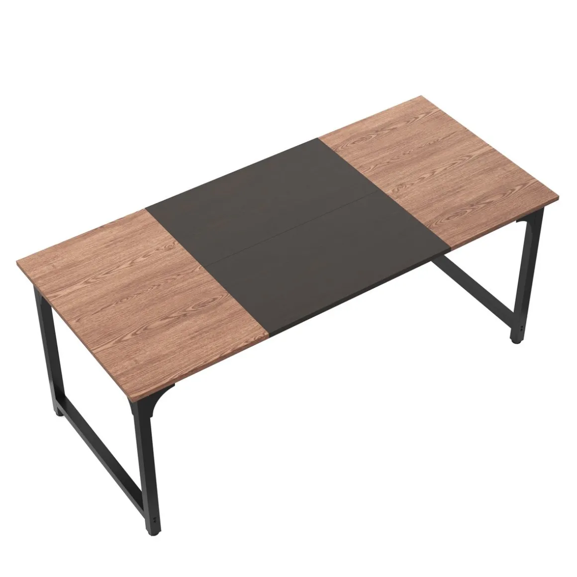 Schreibtisch KARL 180 x 80 x 75 cm braun/schwarz