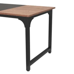 Schreibtisch KARL 180 x 80 x 75 cm braun/schwarz