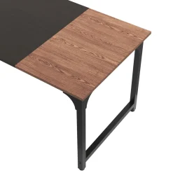 Schreibtisch KARL 180 x 80 x 75 cm braun/schwarz