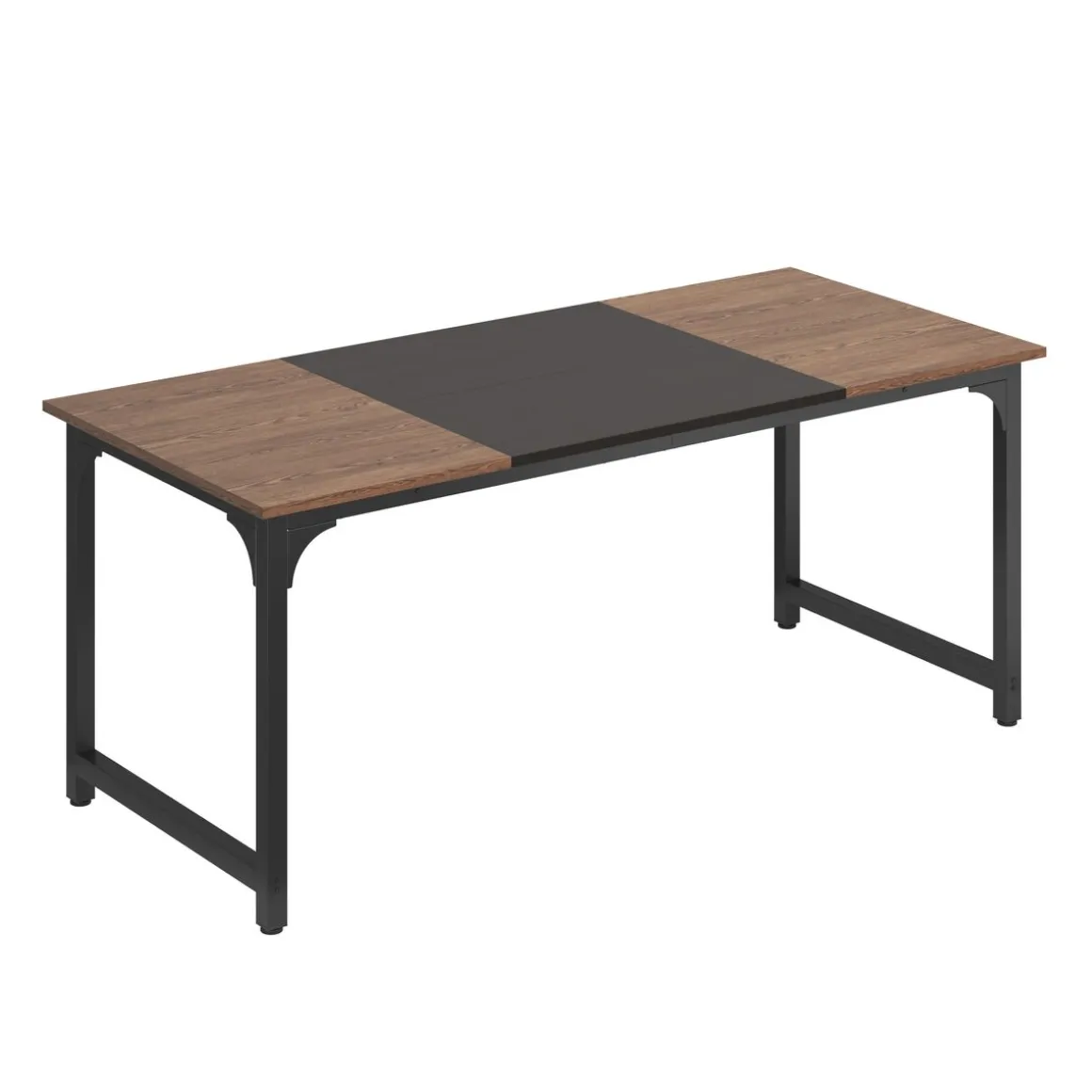 Schreibtisch KARL 180 x 80 x 75 cm braun/schwarz