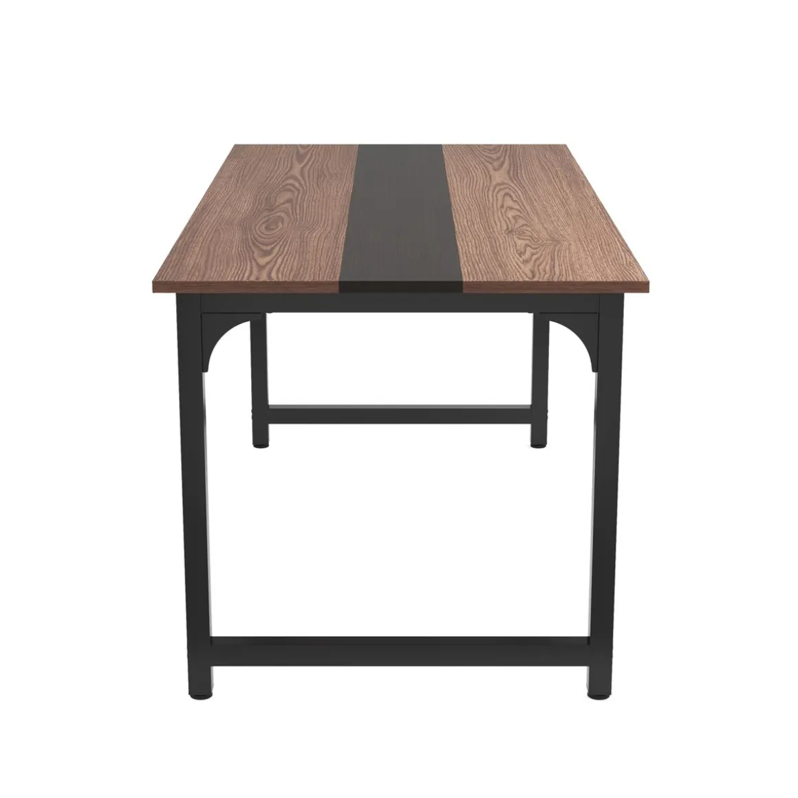 Schreibtisch MATIAS 160 x 80 x 75 cm braun/schwarz