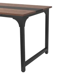 Schreibtisch MATIAS 160 x 80 x 75 cm braun/schwarz