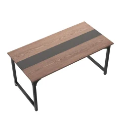 Schreibtisch MATIAS 160 x 80 x 75 cm braun/schwarz