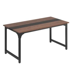 Schreibtisch MATIAS 160 x 80 x 75 cm braun/schwarz