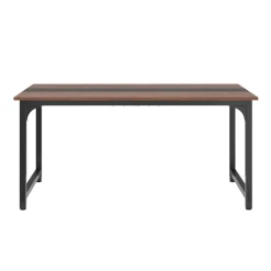 Schreibtisch MATIAS 160 x 80 x 75 cm braun/schwarz