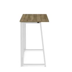 Schreibtisch NORMAN klappbar 80 x 45 x 74 cm braun/weiss