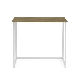 Schreibtisch NORMAN klappbar 80 x 45 x 74 cm braun/weiss