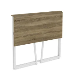 Schreibtisch NORMAN klappbar 80 x 45 x 74 cm braun/weiss