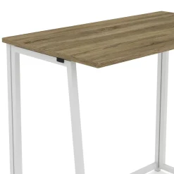 Schreibtisch NORMAN klappbar 80 x 45 x 74 cm braun/weiss
