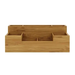 Schreibtisch Organizer Bambus 7 Fächer natur
