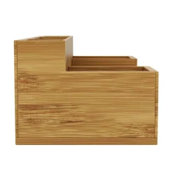 Schreibtisch Organizer Bambus 7 Fächer natur