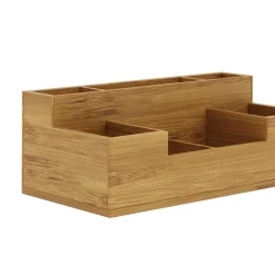Schreibtisch Organizer Bambus 7 Fächer natur