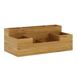 Schreibtisch Organizer Bambus 7 Fächer natur