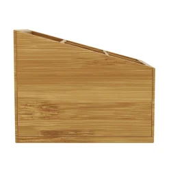 Schreibtisch Organizer Bambus 5 Fächer natur