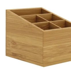 Schreibtisch Organizer Bambus 5 Fächer natur