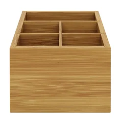 Schreibtisch Organizer Bambus 5 Fächer natur