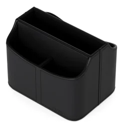 Schreibtisch Organizer Leder schwarz