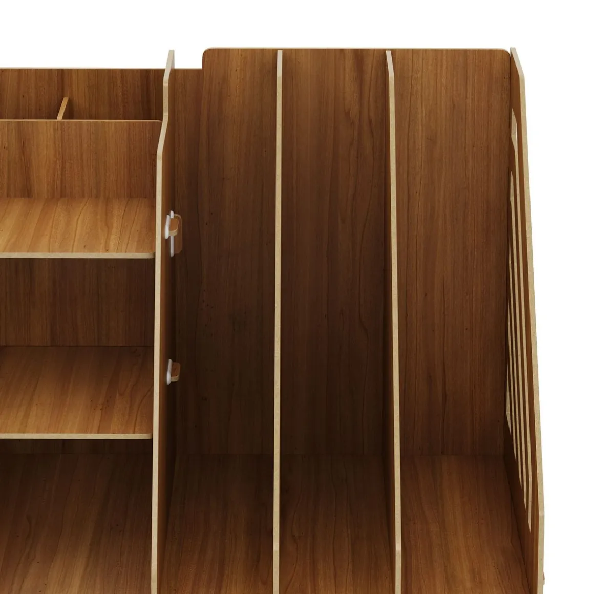 Schreibtisch Organizer mit Schublade 33 x 24 x 29 cm braun