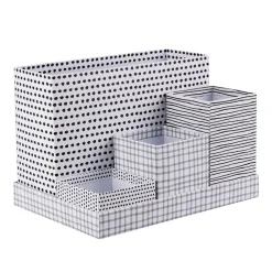 Schreibtisch Organizer Set 5-teilig weiss