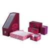 Schreibtisch Organizer Set 5-teilig rot