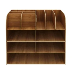Schreibtisch Organizer 32 x 25 x 27 cm braun