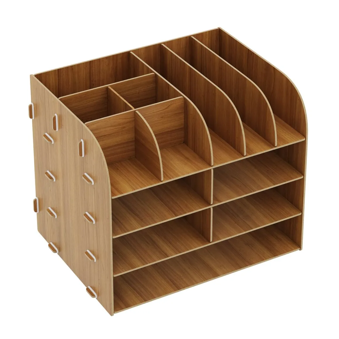 Schreibtisch Organizer 32 x 25 x 27 cm braun