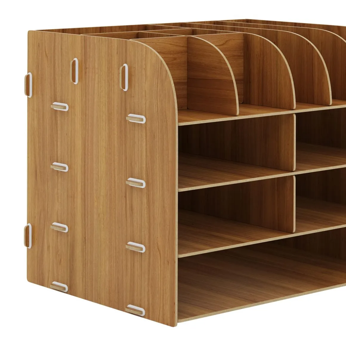 Schreibtisch Organizer 32 x 25 x 27 cm braun