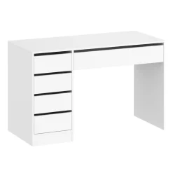 Schreibtisch RIGEL mit Schubladen 120 x 55 x 75 cm weiss