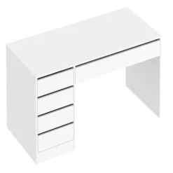 Schreibtisch RIGEL mit Schubladen 120 x 55 x 75 cm weiss