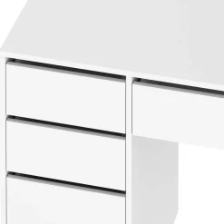 Schreibtisch RIGEL mit Schubladen 120 x 55 x 75 cm weiss