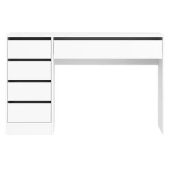 Schreibtisch RIGEL mit Schubladen 120 x 55 x 75 cm weiss