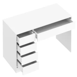 Schreibtisch RIGEL mit Schubladen 120 x 55 x 75 cm weiss