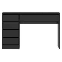 Schreibtisch RIGEL mit Schubladen 120 x 55 x 75 cm schwarz