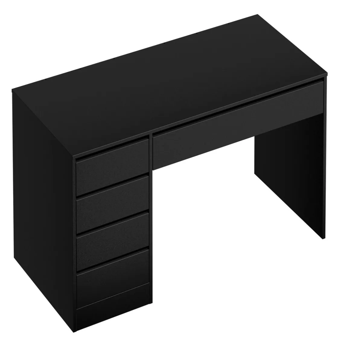 Schreibtisch RIGEL mit Schubladen 120 x 55 x 75 cm schwarz