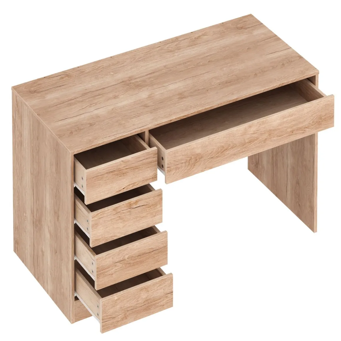Schreibtisch RIGEL mit Schubladen 120 x 55 x 75 cm braun