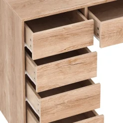 Schreibtisch RIGEL mit Schubladen 120 x 55 x 75 cm braun