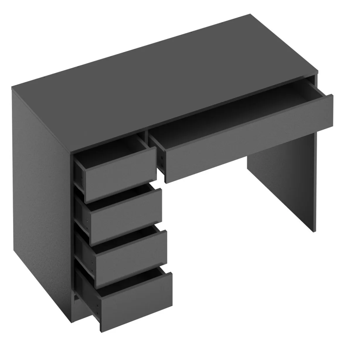 Schreibtisch RIGEL mit Schubladen 120 x 55 x 75 cm anthrazit