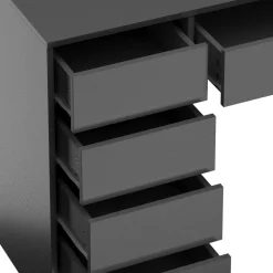 Schreibtisch RIGEL mit Schubladen 120 x 55 x 75 cm anthrazit
