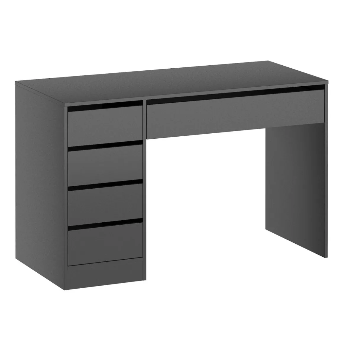 Schreibtisch RIGEL mit Schubladen 120 x 55 x 75 cm anthrazit