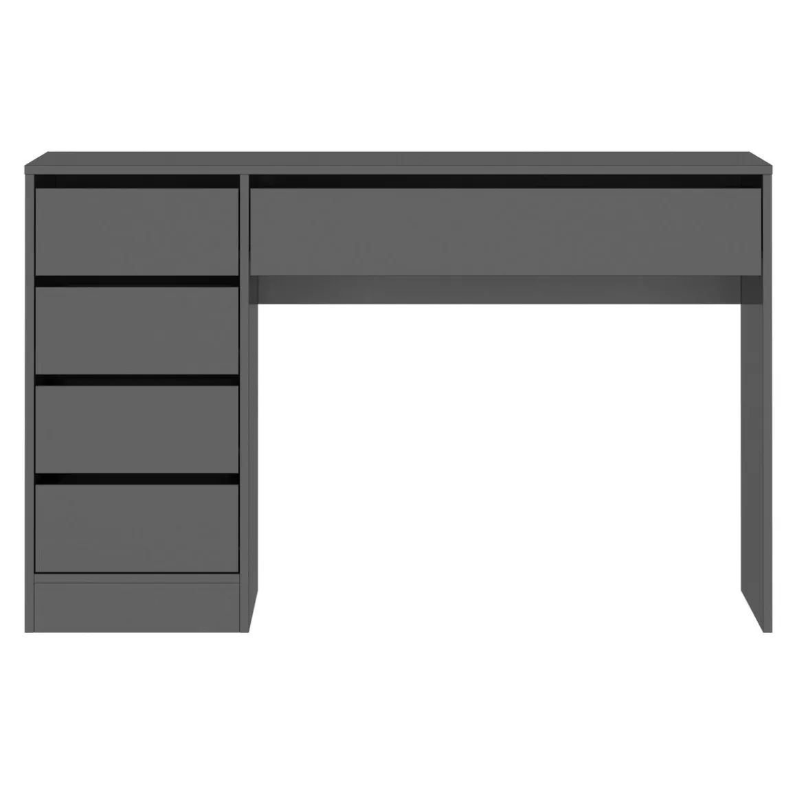 Schreibtisch RIGEL mit Schubladen 120 x 55 x 75 cm anthrazit