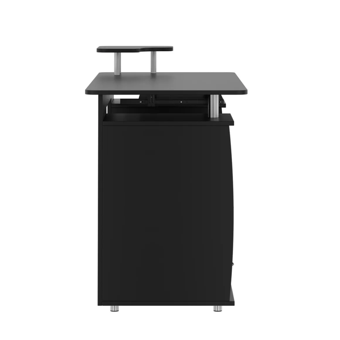 Schreibtisch RIGIL mit Schubladen 120 x 55 x 89 cm schwarz