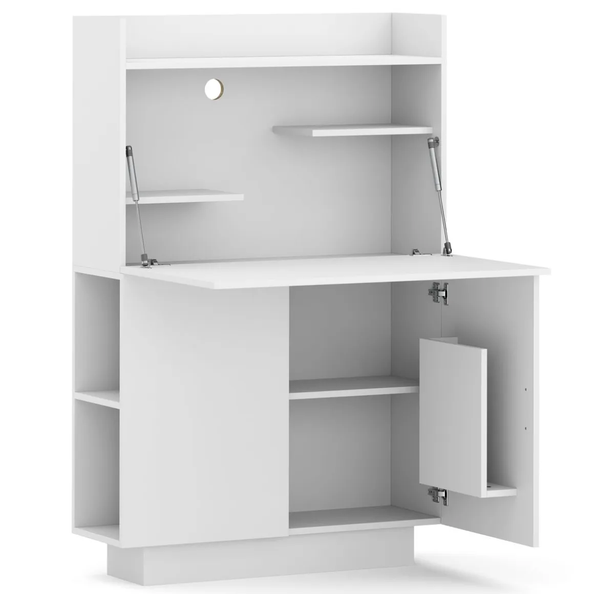 Schreibtisch Sekretär KAIRO 85 x 27 x 128 cm weiss