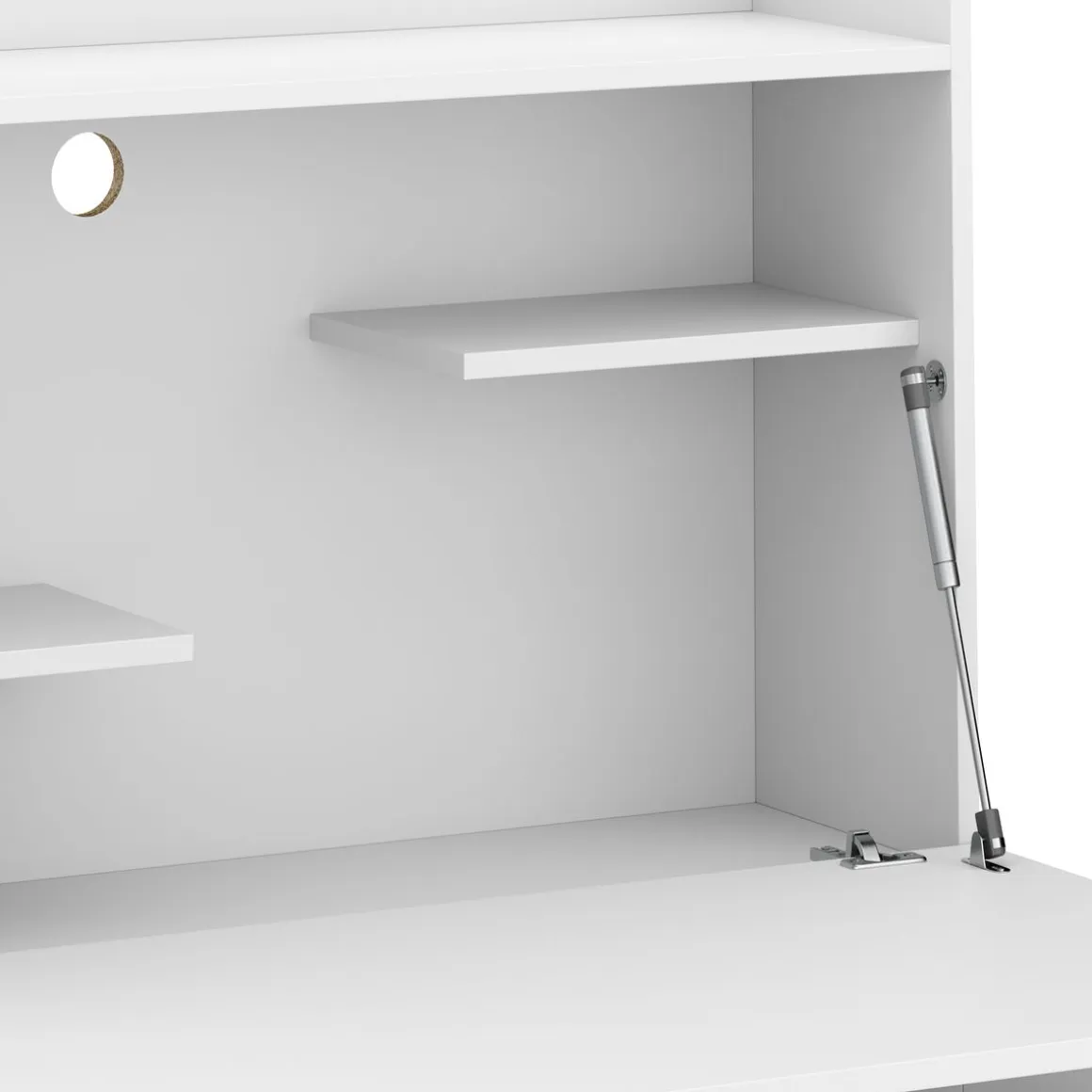 Schreibtisch Sekretär KAIRO 85 x 27 x 128 cm weiss