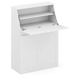 Schreibtisch Sekretär NAIROBI 82 x 38 x 117 cm weiss