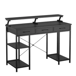 Schreibtisch TAVREN 120 x 50 x 90 cm schwarz